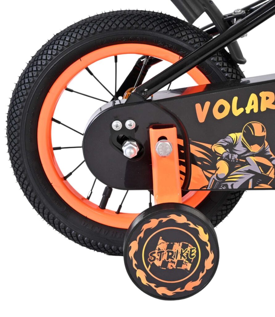 Volare Strike Kinderfiets – Jongens – 12 inch – Zwart Oranje