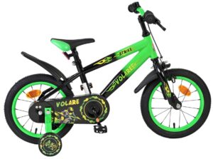 Volare Strike Kinderfiets – Jongens – 14 inch – Zwart Groen