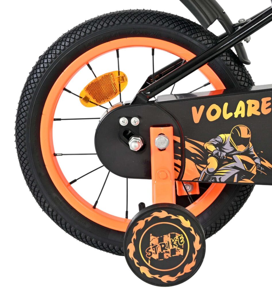 Volare Strike Kinderfiets – Jongens – 14 inch – Zwart Oranje