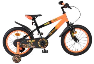 Volare Strike Kinderfiets – Jongens – 16 inch – Zwart Oranje