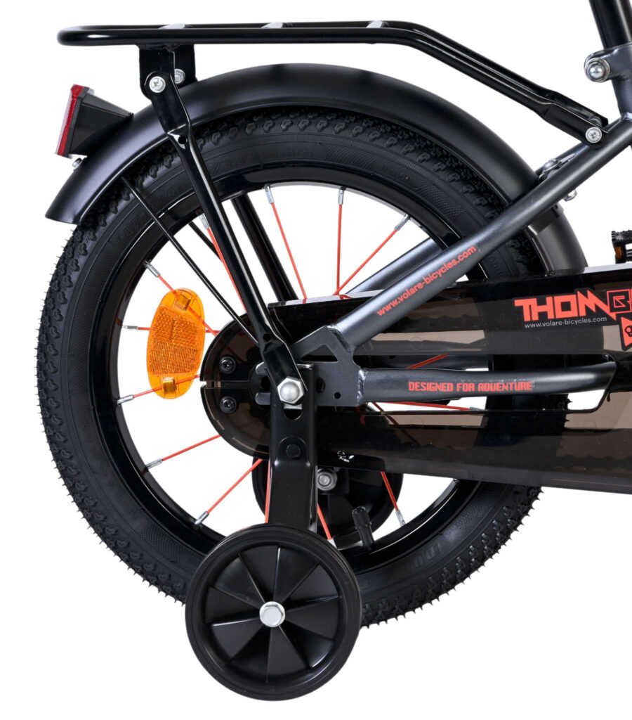 Volare Thombike Kinderfiets – Jongens – 14 inch – Oranje/Grijs
