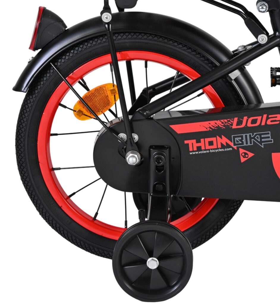 Volare Thombike Kinderfiets – Jongens – 14 inch – Zwart Rood