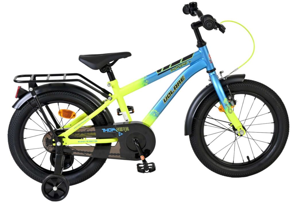 Volare Thombike Kinderfiets – Jongens – 16 inch – Blauw Geel
