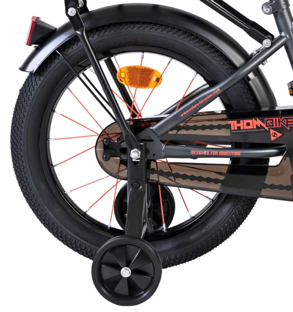 Volare Thombike Kinderfiets – Jongens – 16 inch – Oranje Grijs