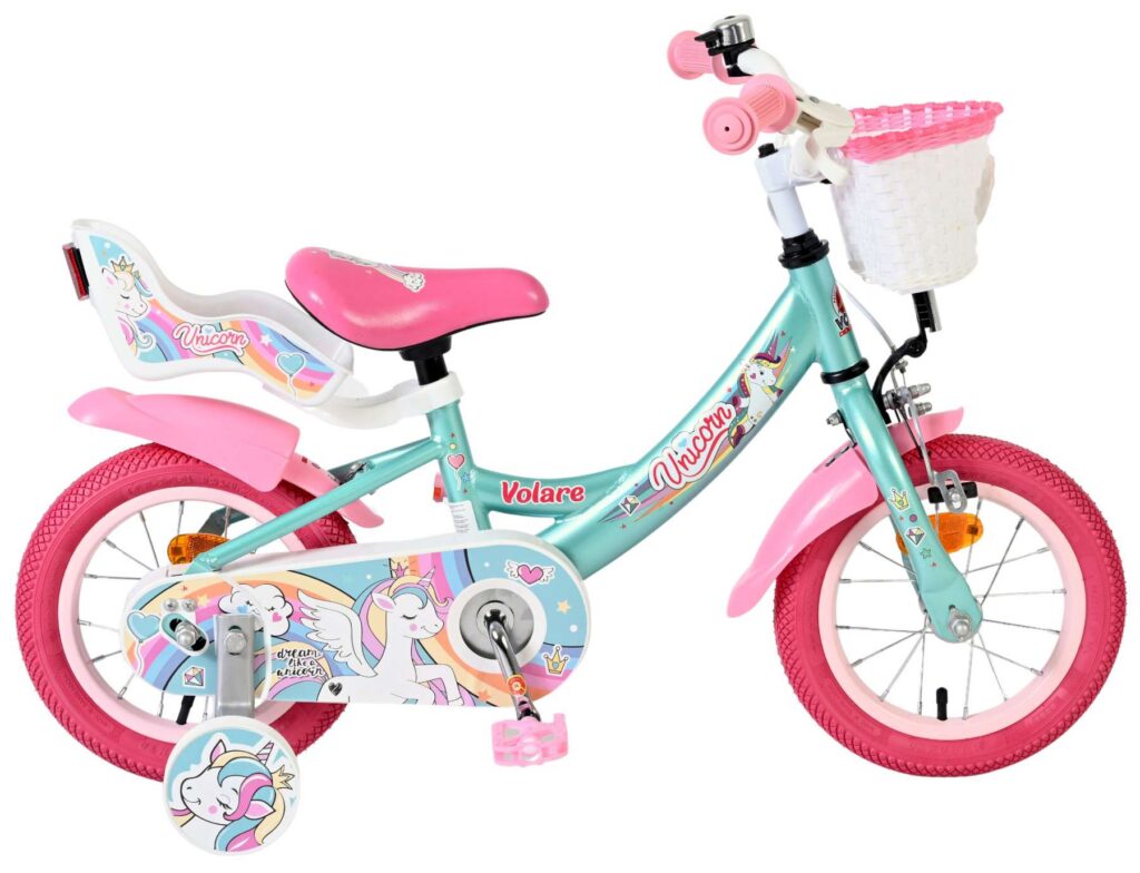 Volare Unicorn Kinderfiets – Meisjes – 12 inch – Groen