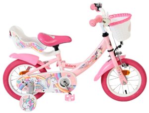 Volare Unicorn Kinderfiets – Meisjes – 12 inch – Roze