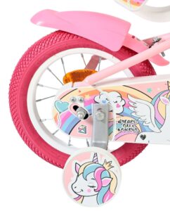 Volare Unicorn Kinderfiets - Meisjes - 12 inch - Roze