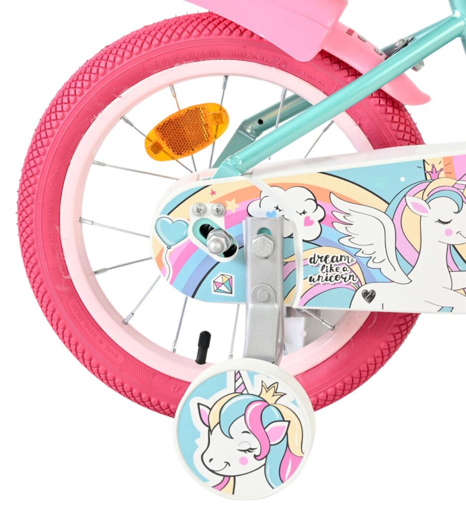Volare Unicorn Kinderfiets – Meisjes – 14 inch – Groen