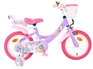 Volare Unicorn Kinderfiets – Meisjes – 14 inch – Paars
