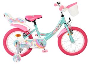 Volare Unicorn Kinderfiets – Meisjes – 16 inch – Groen – Twee Handremmen