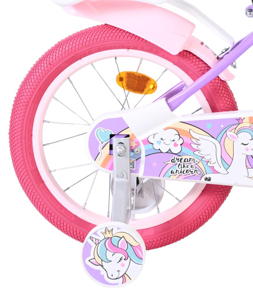 Volare Unicorn Kinderfiets – Meisjes – 16 inch – Paars