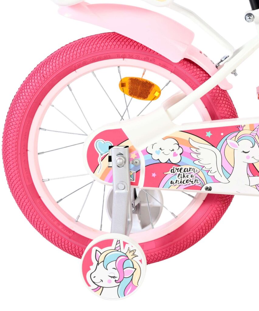 Volare Unicorn Kinderfiets – Meisjes – 16 inch – Wit