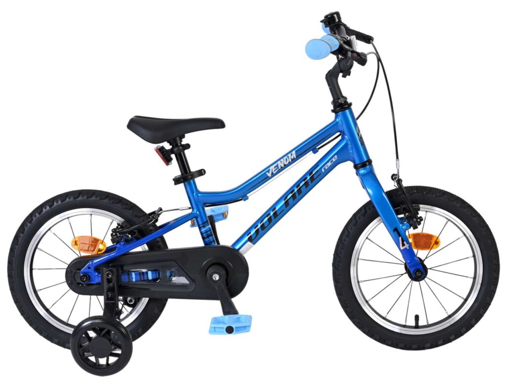 Volare Venom Kinderfiets – Jongens – 14 inch – Blauw – Twee handremmen