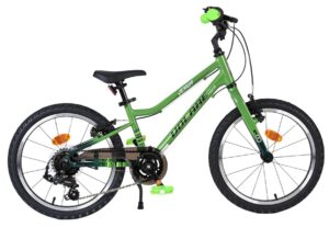 Volare Venom Kinderfiets – Jongens – 18 inch – Groen – 6 Speed – Twee handremmen