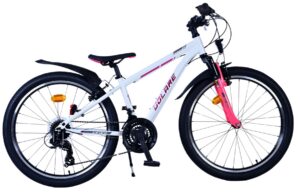 Volare XC Race Kinderfiets – 24 inch – Wit Roze – 21 Speed