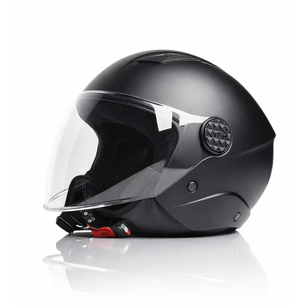 Helm Jet Uno Mat Zwart