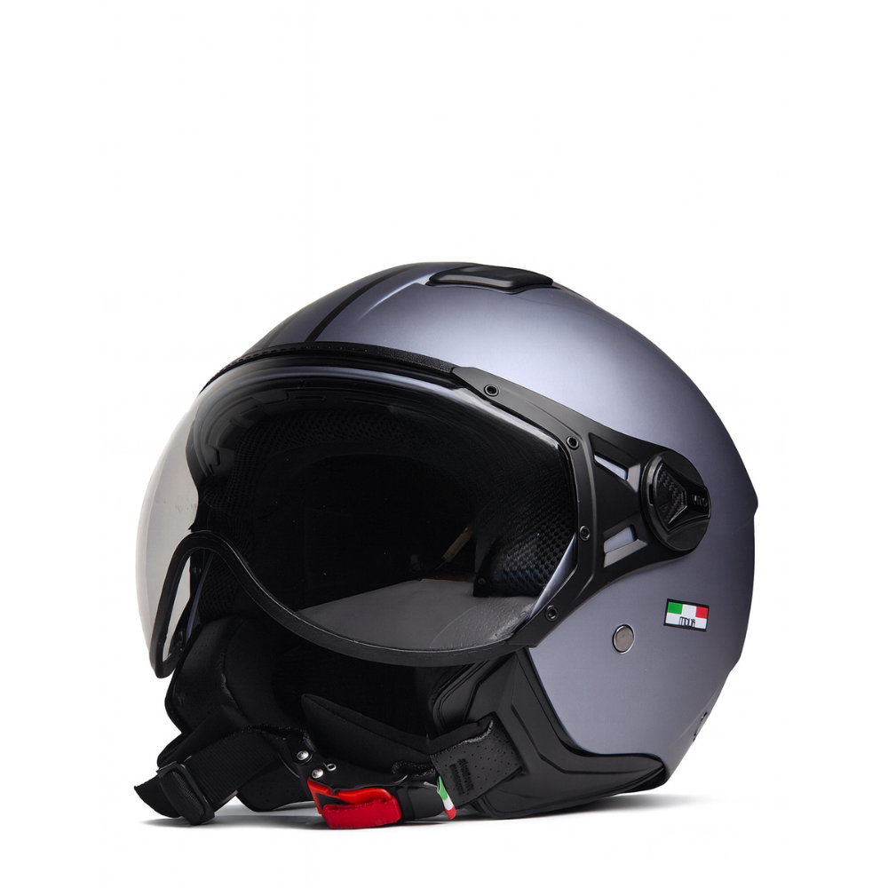 Helm Jet Moda Mat Grijs