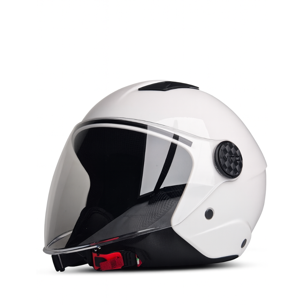 Helm Jet Uno Glans Wit