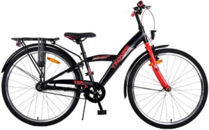 Volare Thombike Kinderfiets – Jongens – 26 inch – Zwart Rood – 3 versnellingen