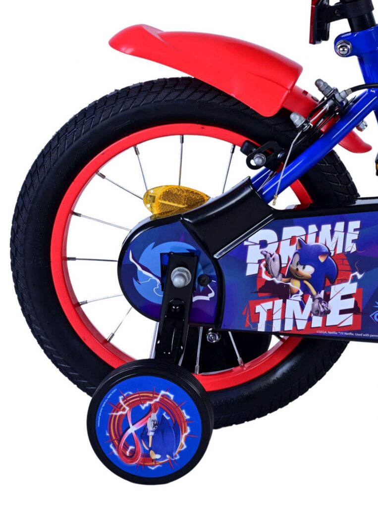 Turbo Crew Kinderfiets – Jongens – 14 inch – Blauw Rood – Twee handremmen