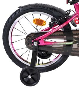 Volare Chrome Kinderfiets - Meisjes - 16 inch - Roze Groen - Twee Handremmen