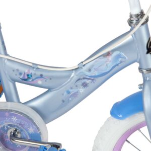 Disney Frozen 2 Kinderfiets - Meisjes - 14 inch - Blauw Paars - Twee handremmen
