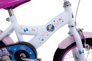 Disney Minnie Mouse Kinderfiets - Meisjes - 12 inch - Wit Roze
