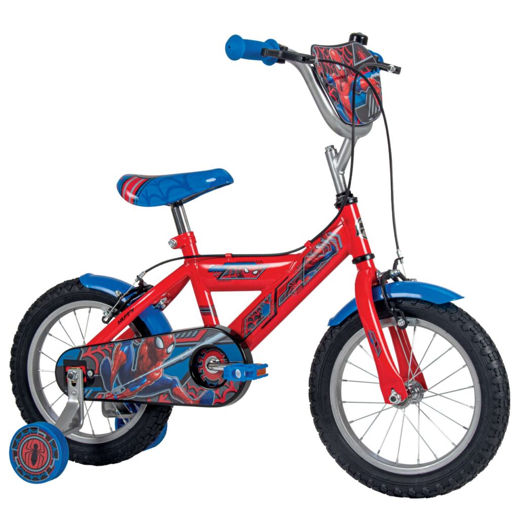 Spider-Man Kinderfiets – Jongens – 14 inch – Blauw Rood – Twee handremmen
