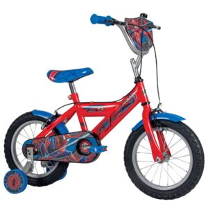 Spider-Man Kinderfiets - Jongens - 14 inch - Blauw Rood - Twee handremmen