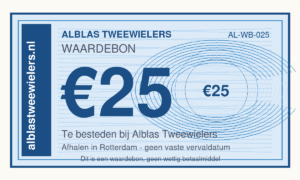 Alblas Tweewielers waardebon van €25,00