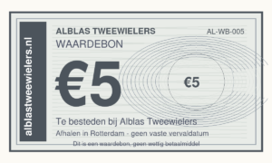 Alblas Tweewielers waardebon van €5,00