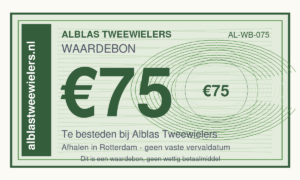 Alblas Tweewielers waardebon van €75,00